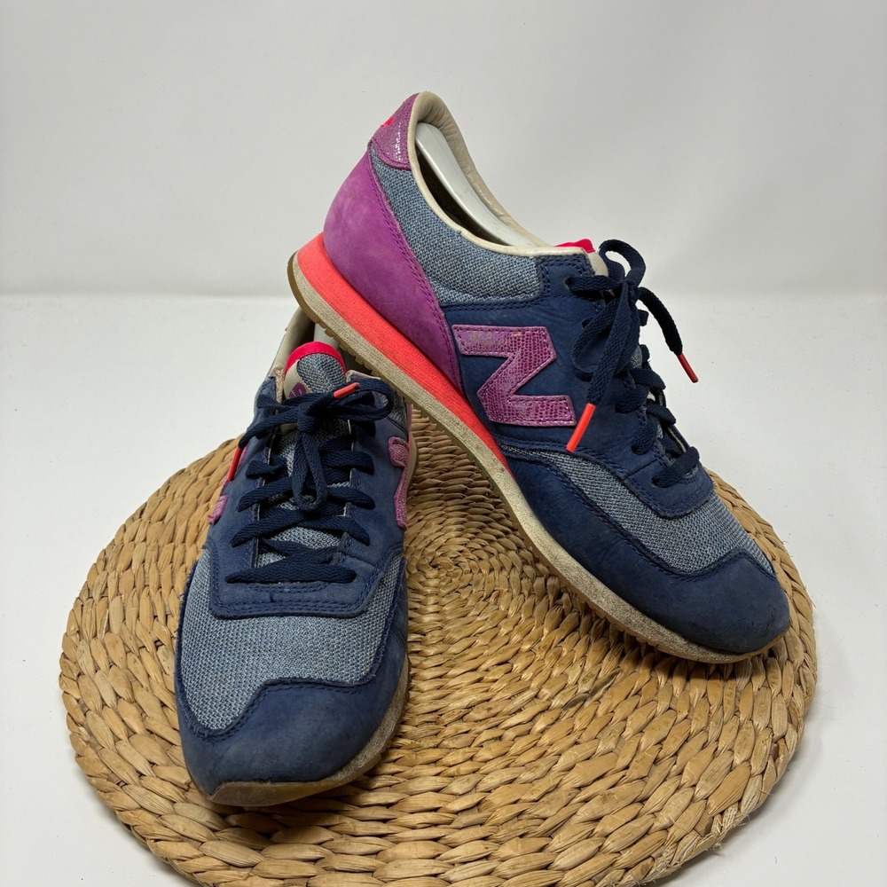 New Balance 620 Women's 9.5 Navy Blue Pink Grey Sneakers‎ CW620BGN